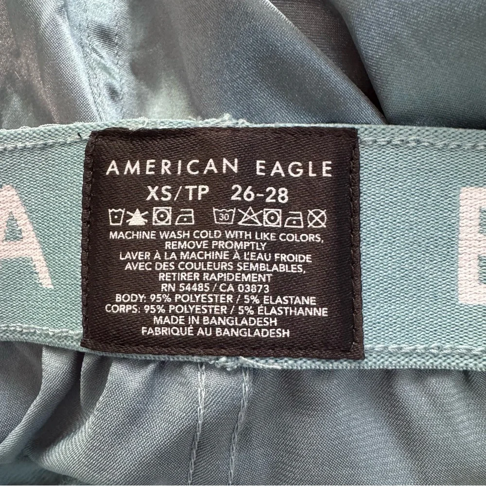 American Eagle Men's Stretch Satin Boxer Shorts Teal Blue Size XS (26-28) NWOT